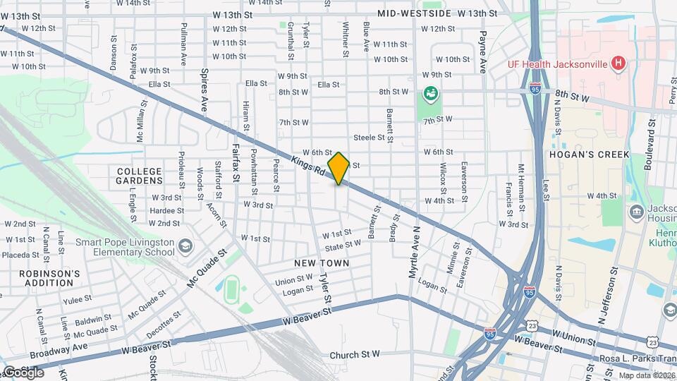 1349 Rushing St Map and Location Details