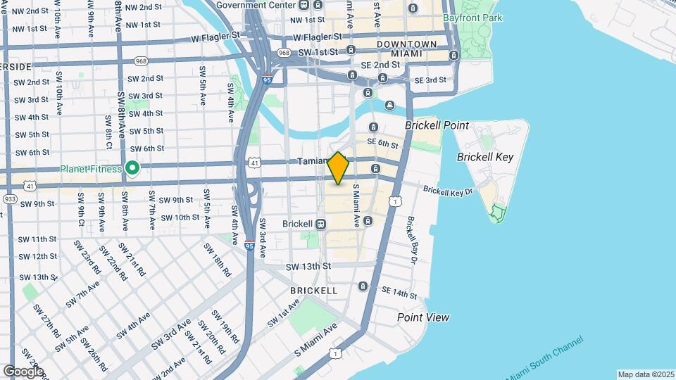 55 SW 9th St, Unit 1708 Map and Location Details