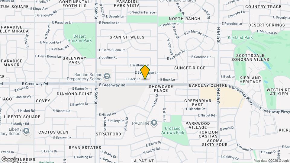 5851 E Beck Ln Map and Location Details