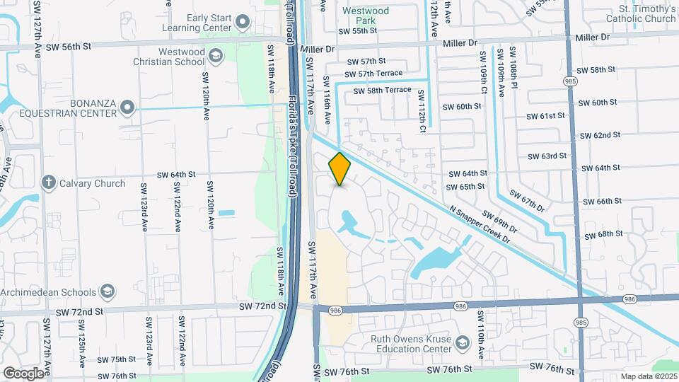 6451 SW 116th Ct Map and Location Details