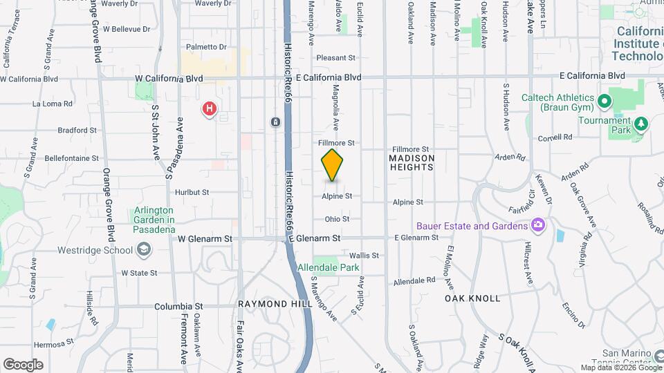 249 Alpine St Map and Location Details