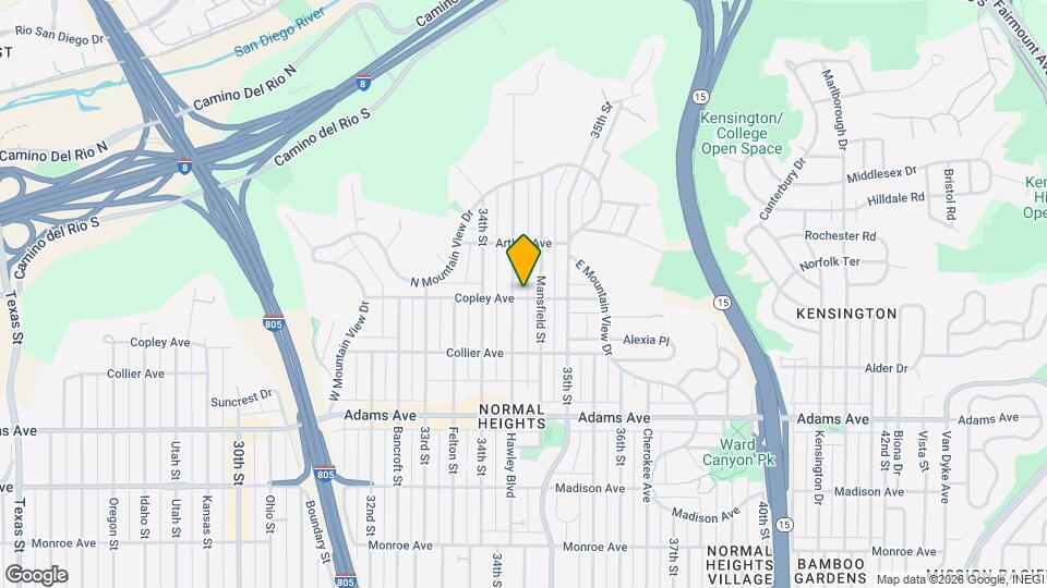 3448 Copley Ave Map and Location Details