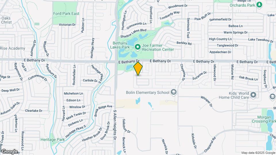 1221 Hillcrest Dr Map and Location Details