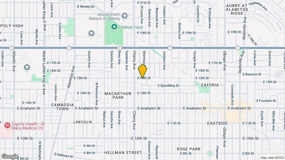 2100 E 15th Map and Location Details