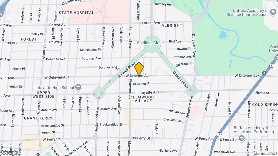 637 W Delavan Ave Mapa y Detalles de la Ubicación
