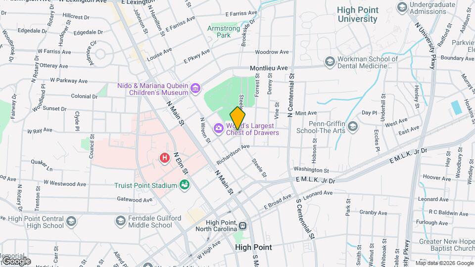 501 Steele St Map and Location Details