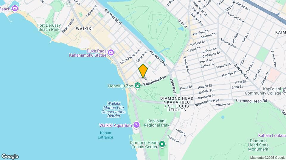 2575 Kuhio Ave Map and Location Details