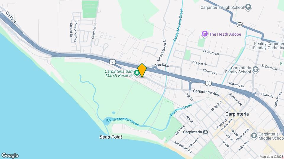 4253 Carpinteria Ave Map and Location Details