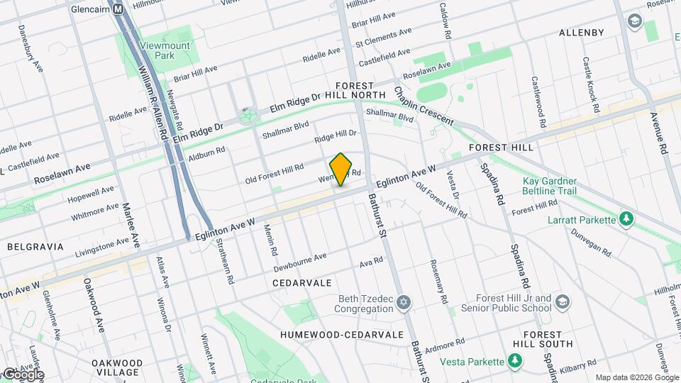 894 Eglinton Ave W Map and Location Details