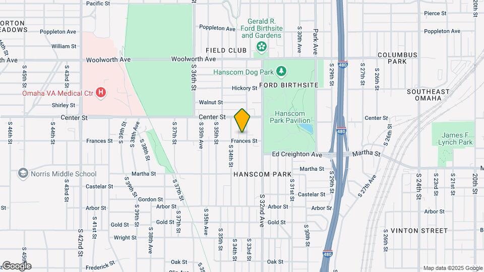 1936 S 33rd St, Unit #1 Map and Location Details