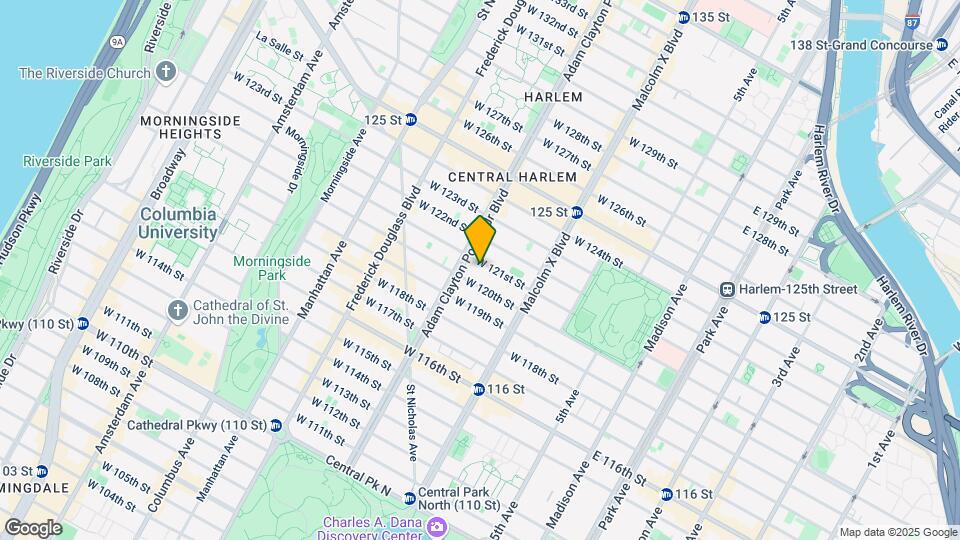 156 W 121st St Map and Location Details