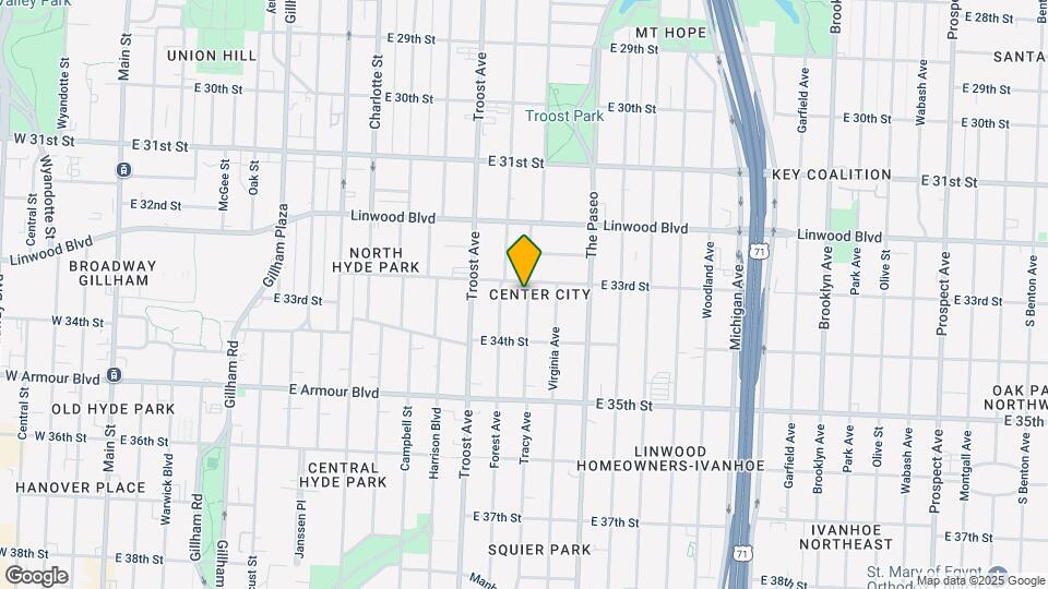 3310 Tracy Ave Map and Location Details