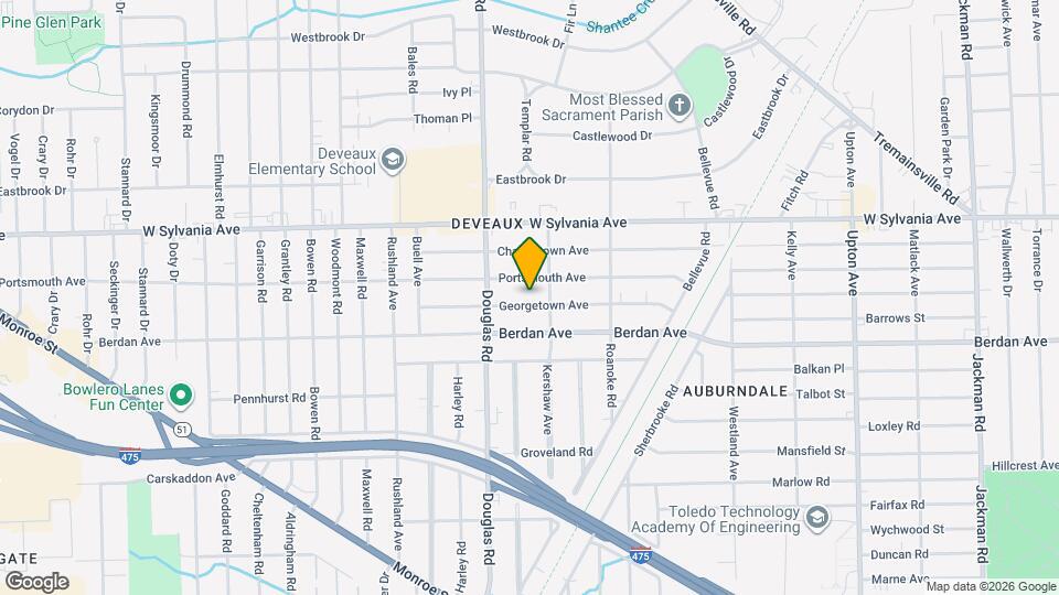 2418 Georgetown Ave Map and Location Details