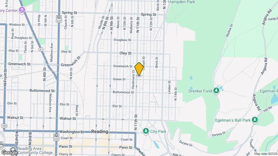 1111 Green St Map and Location Details