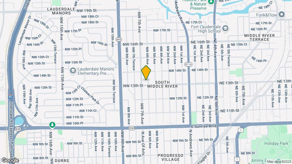 1309 NW 6th Ave Map and Location Details