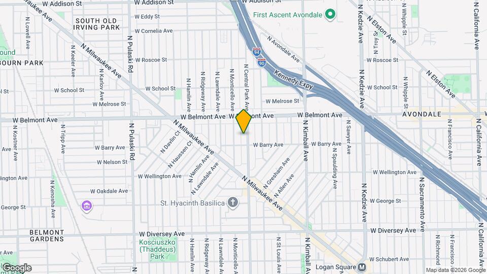 3114 N Central Park Ave Map and Location Details