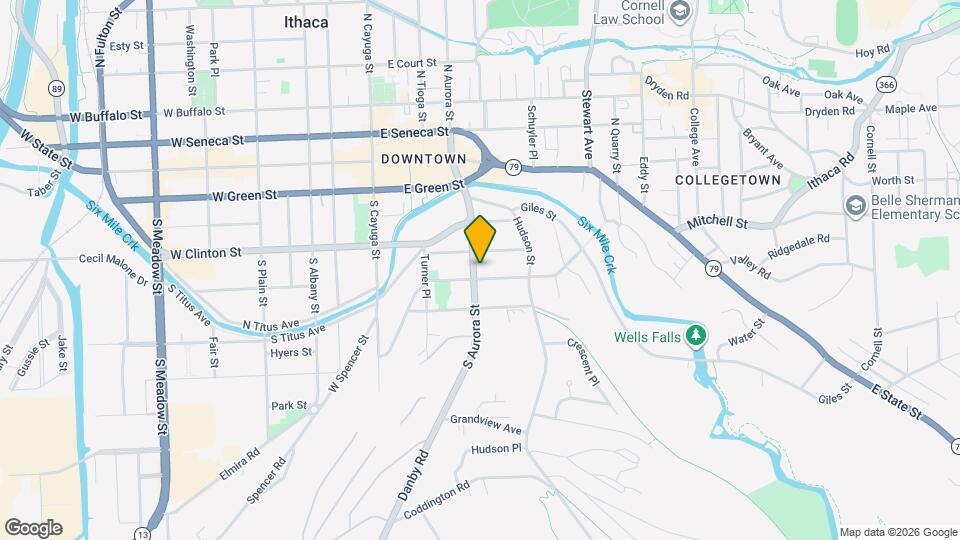 413 S Aurora St Map and Location Details