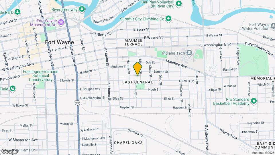 1009 E Lewis St Map and Location Details