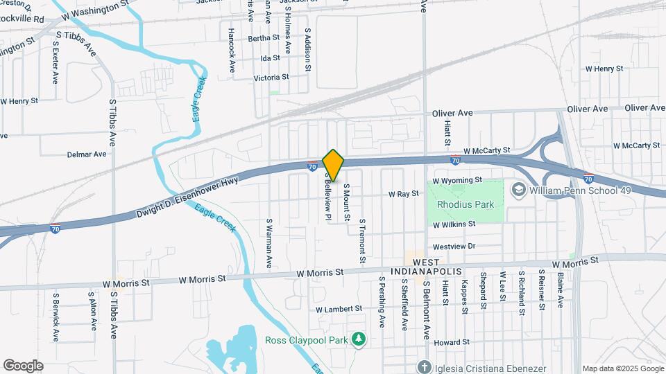 849 S Belleview Pl Map and Location Details