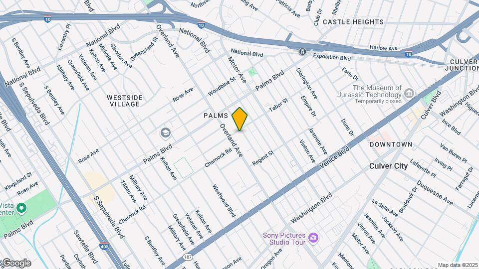 3609 Keystone Avenue Mapa y Detalles de la Ubicación