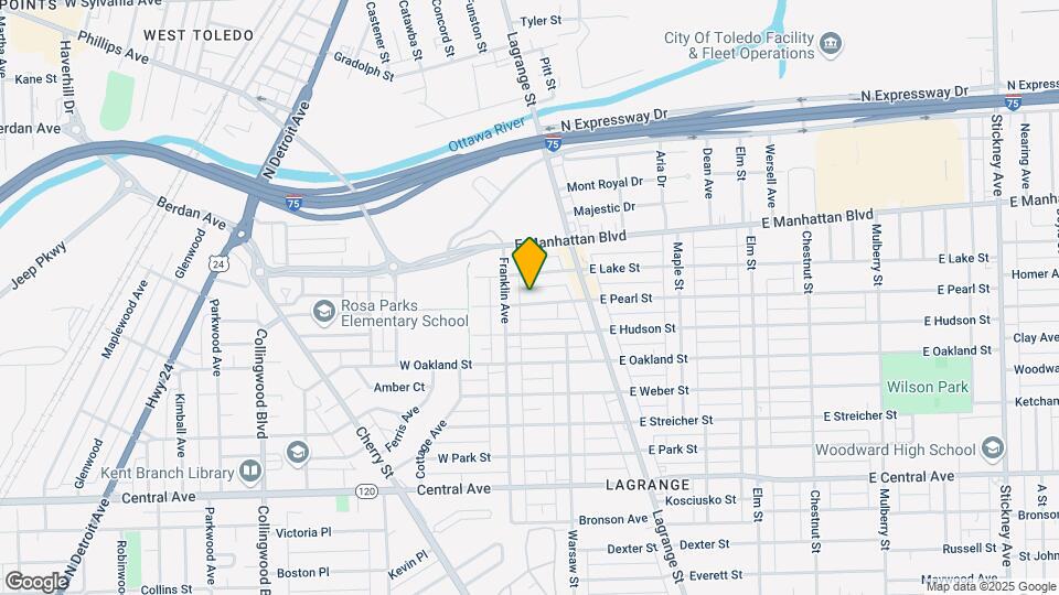 25 E Pearl St Map and Location Details