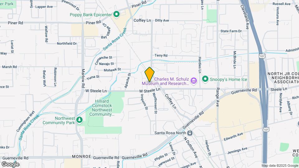 2143 W Steele Ln Map and Location Details