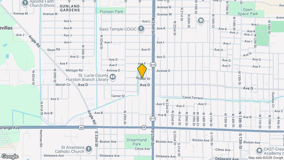 2607 Booker St Map and Location Details