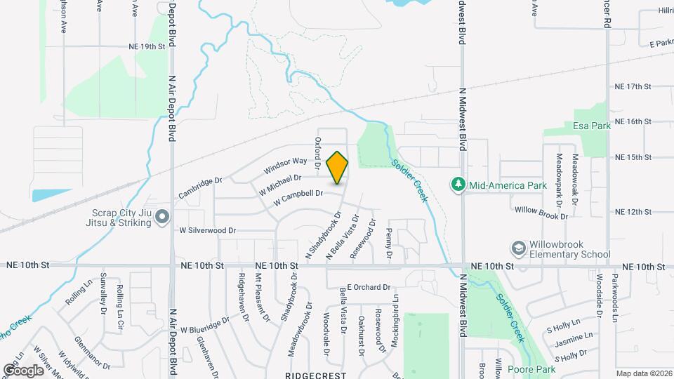 107 W Campbell Dr Map and Location Details