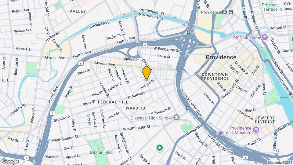 43 Kenyon St Map and Location Details