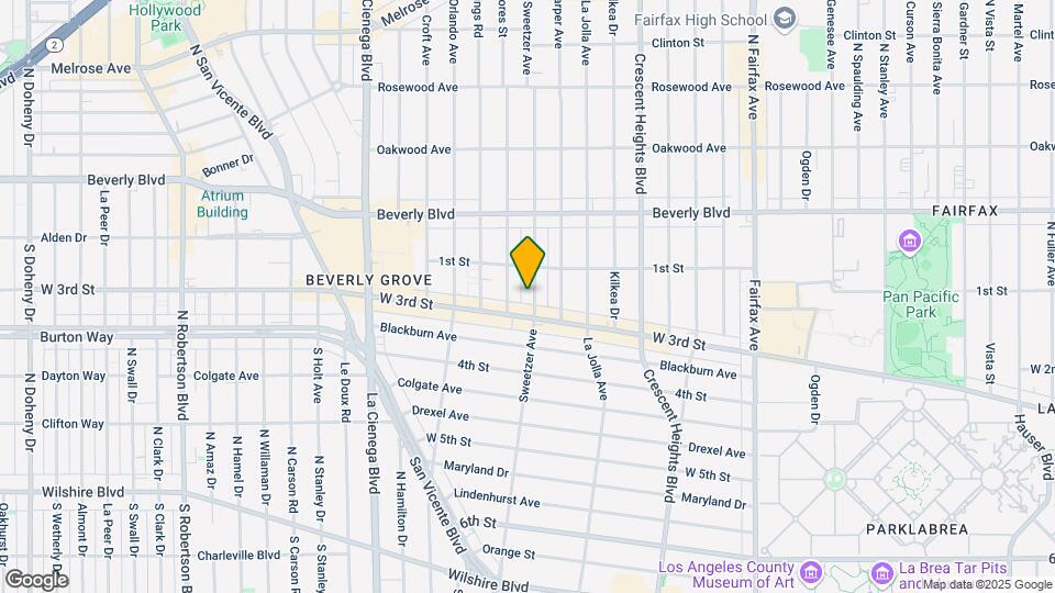 131 S Sweetzer Ave Map and Location Details