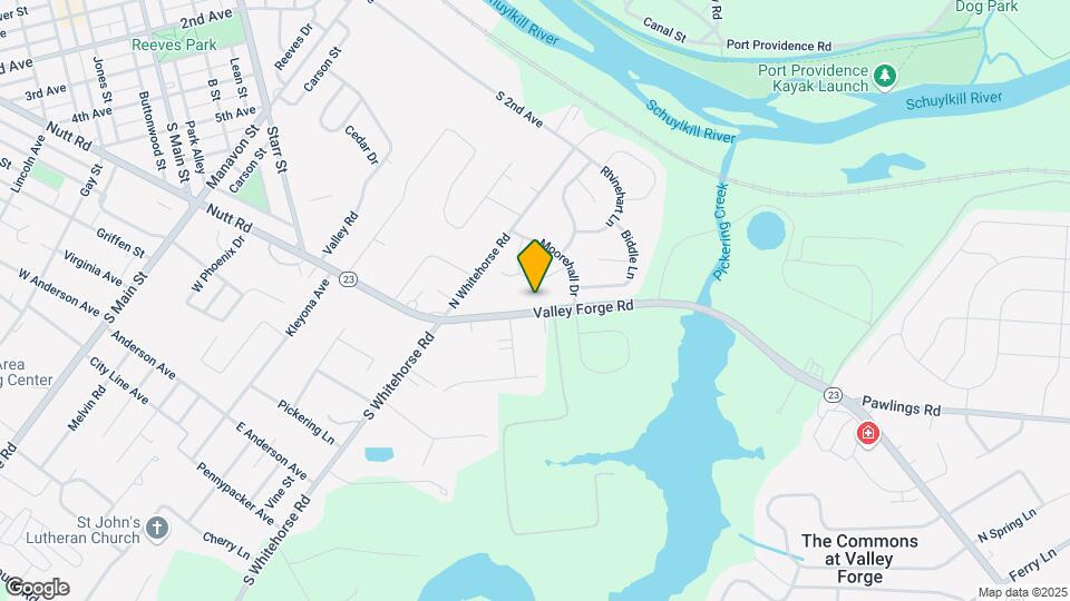 919 Valley Forge Rd Map and Location Details