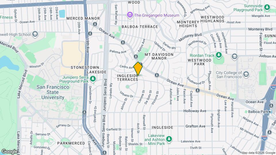 230 Urbano Dr Map and Location Details