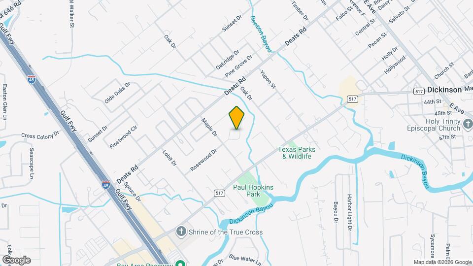 1215 Rosewood Dr Map and Location Details