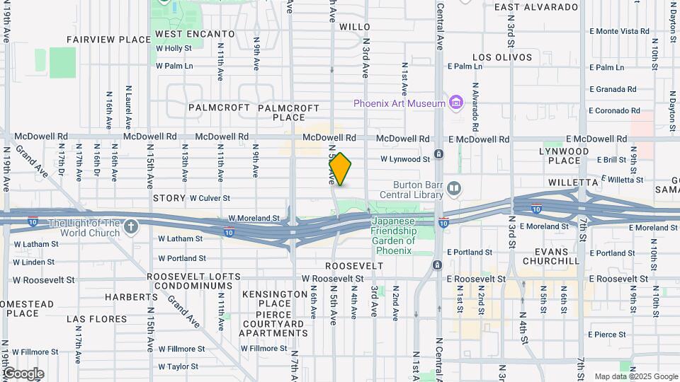 336 W Culver St-Unit -4 Map and Location Details