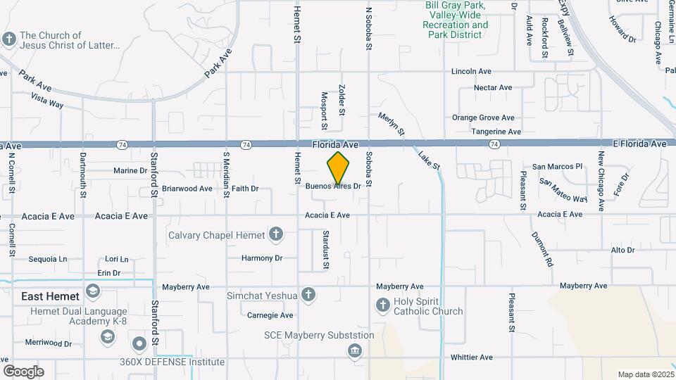 4 Parcel SFR Portfolio (Hemet/San Jacinto) Map and Location Details