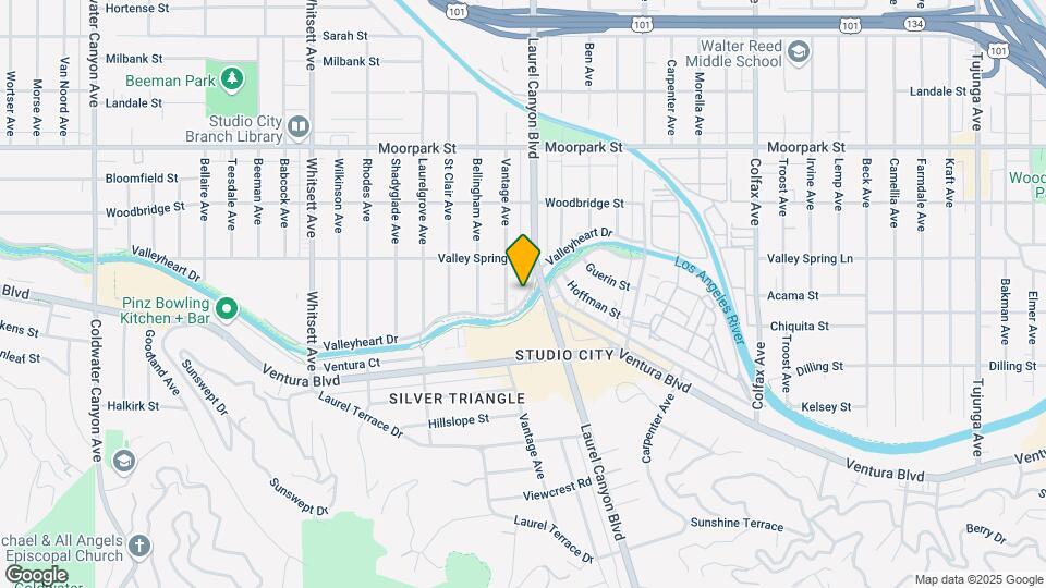 12125 Valleyheart Dr Mapa y Detalles de la Ubicación