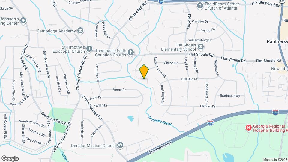 2895 Battlecrest Dr Map and Location Details