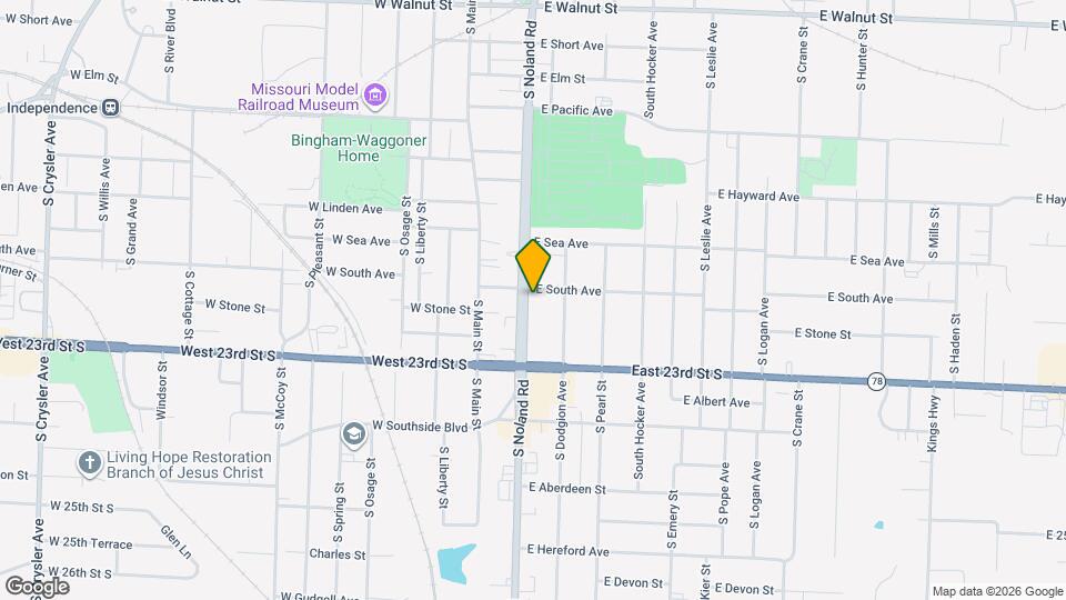 1007 S Noland Rd Mapa y Detalles de la Ubicación