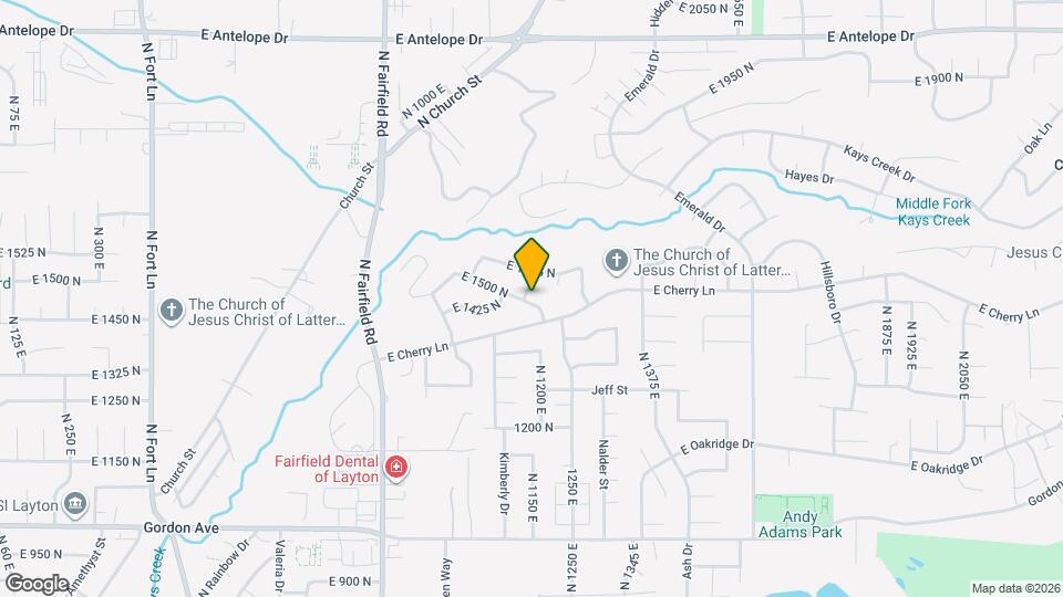 1165 E 1500 N Map and Location Details