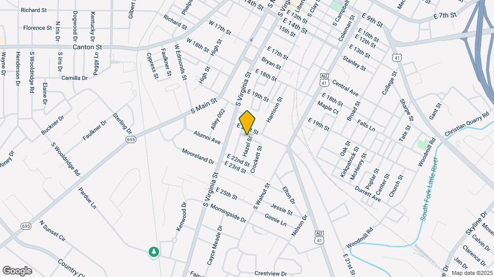 2105 Hazel St Map and Location Details