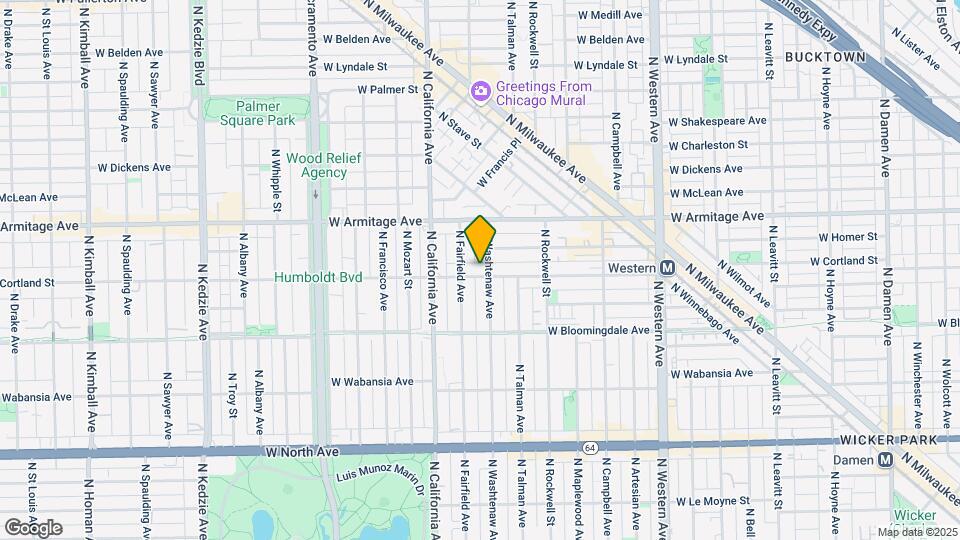 2708 W Cortland St Map and Location Details