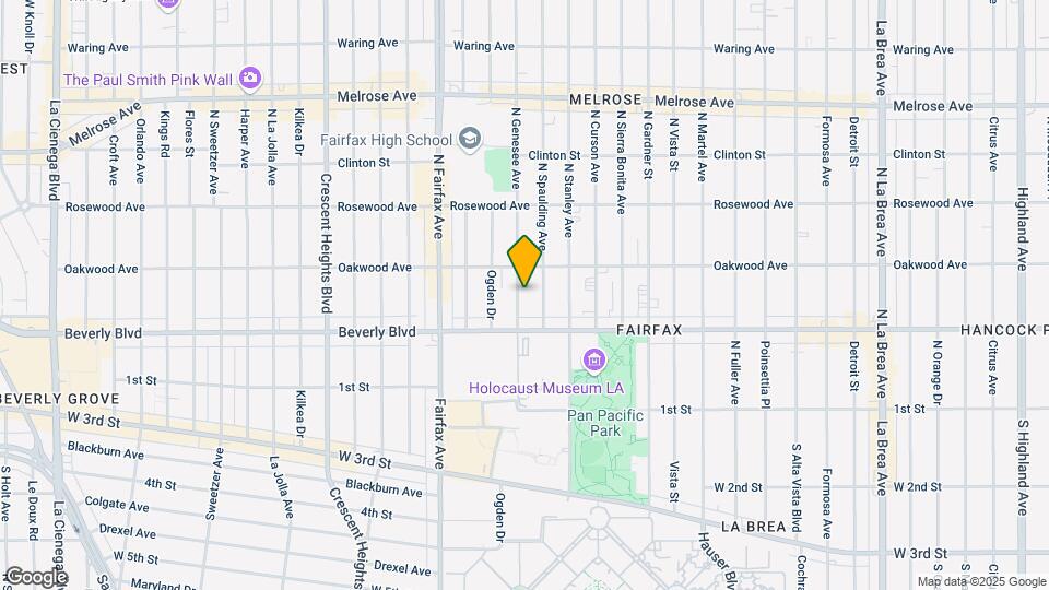 340 N Genesee Ave Map and Location Details