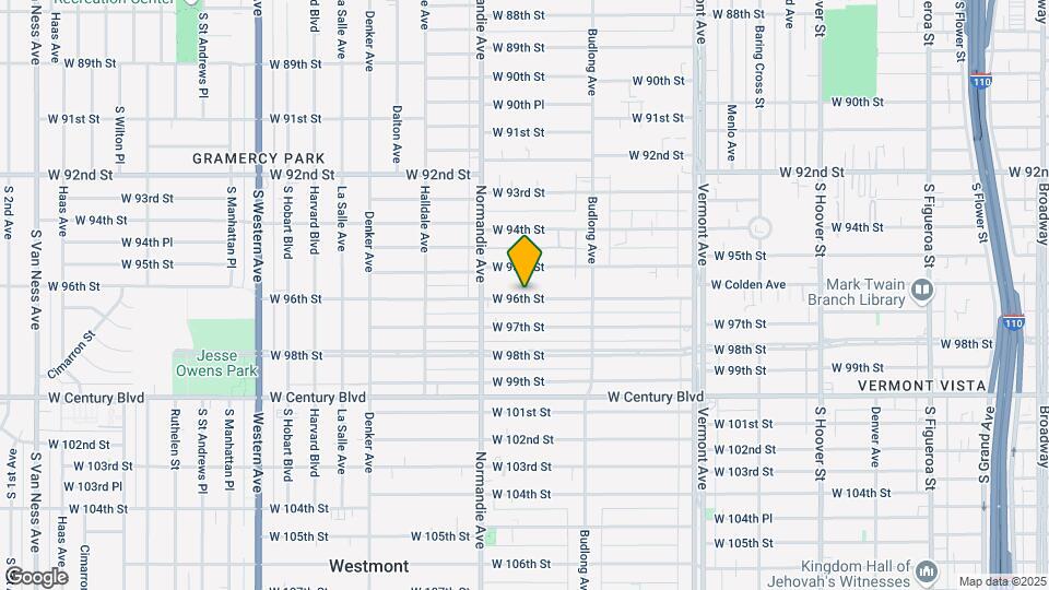 1313 W 96th St Mapa y Detalles de la Ubicación
