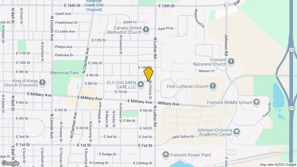 803 N Christy St Map and Location Details