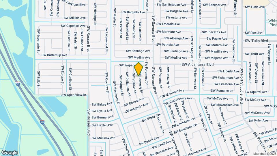 3562 SW Carmody St, Unit 1F Mapa y Detalles de la Ubicación