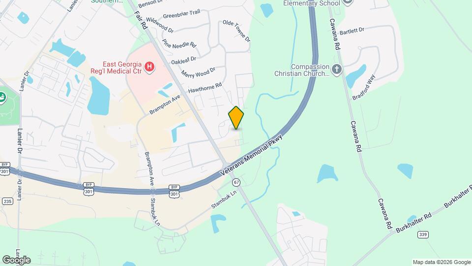 133 Briarwood Rd Map and Location Details