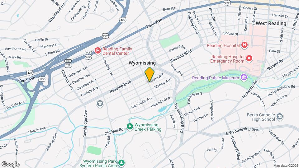 1258 Girard Ave Map and Location Details