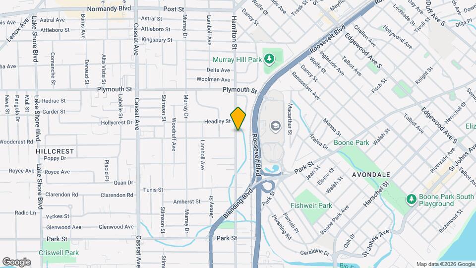 1293 Hamilton St Map and Location Details