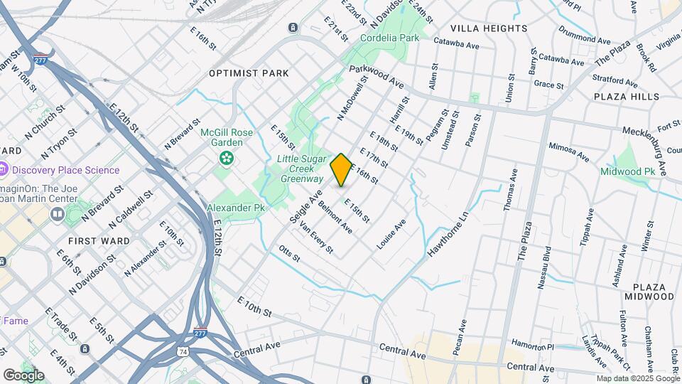 1201 Harrill St Map and Location Details