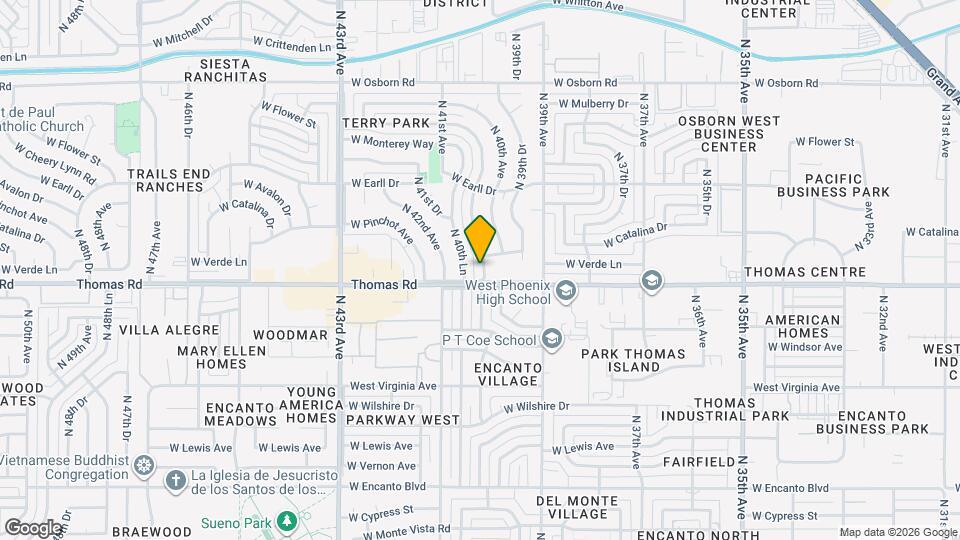 2908 N 40th Dr Map and Location Details